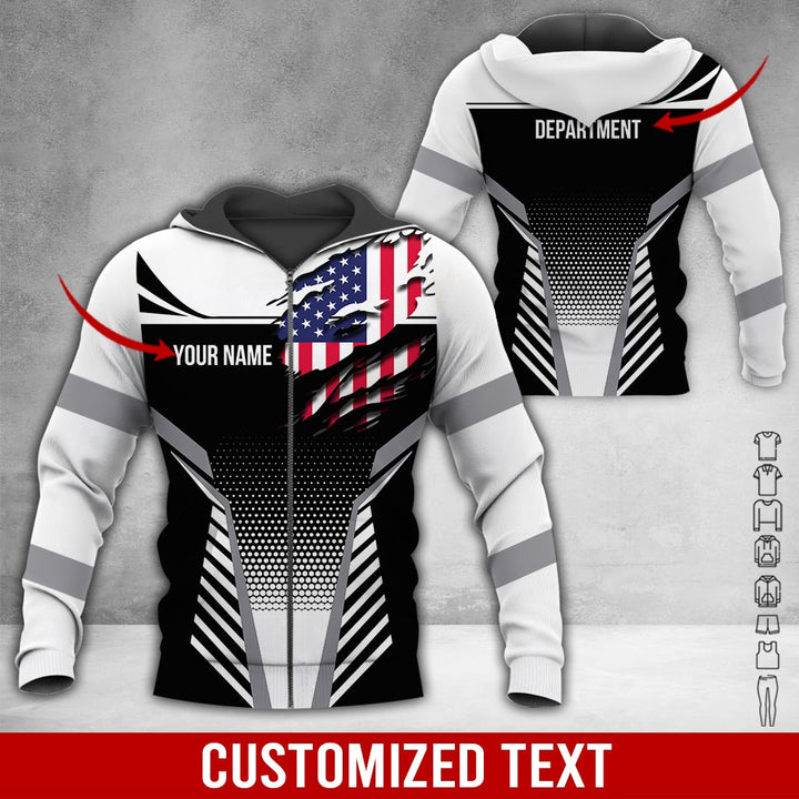 Personalized Name Workwear Style 3D All Over Printed Clothes DV946