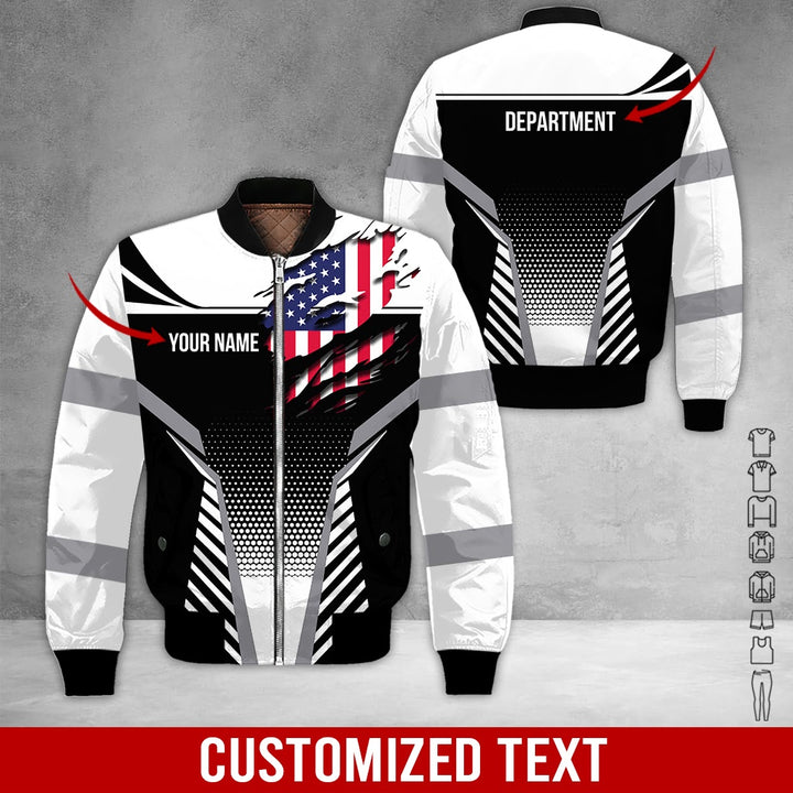 Personalized Name Workwear Style 3D All Over Printed Clothes DV946