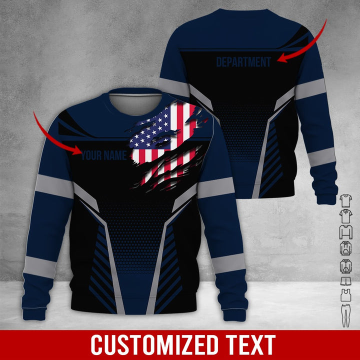 Personalized Name Workwear Style 3D All Over Printed Clothes DV946