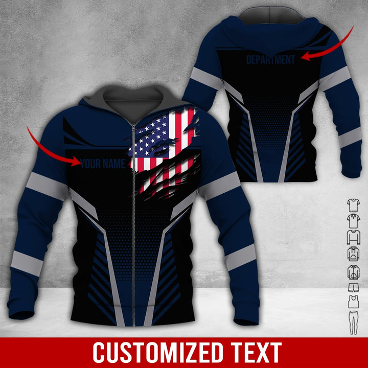 Personalized Name Workwear Style 3D All Over Printed Clothes DV946