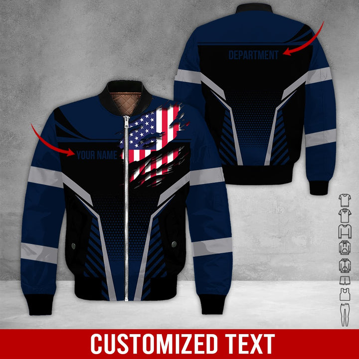 Personalized Name Workwear Style 3D All Over Printed Clothes DV946