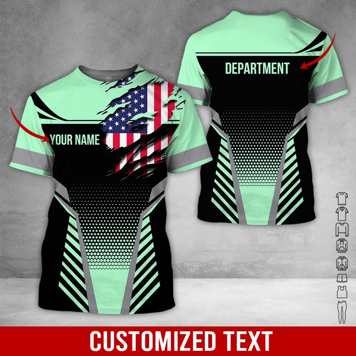Personalized Name Workwear Style 3D All Over Printed Clothes DV946