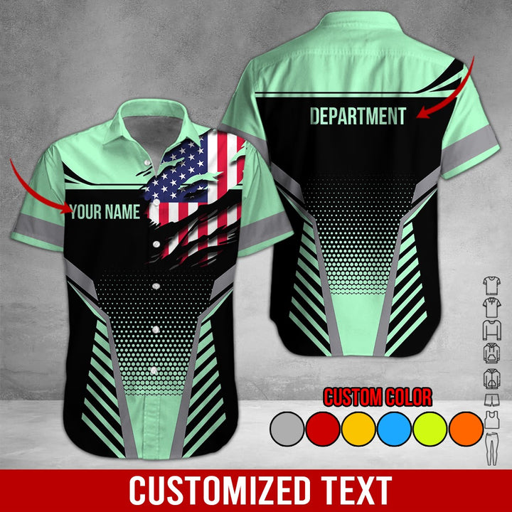 Personalized Name Workwear Style 3D All Over Printed Clothes DV946