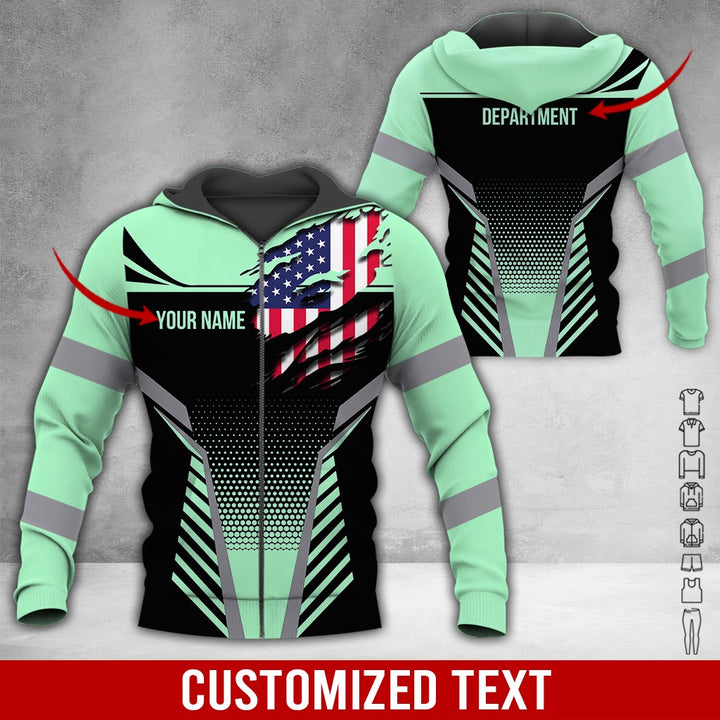 Personalized Name Workwear Style 3D All Over Printed Clothes DV946
