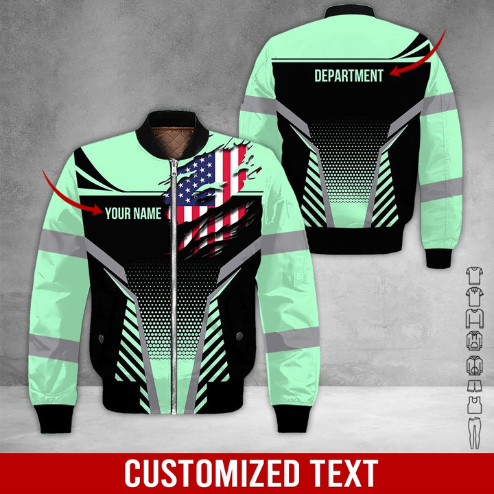Personalized Name Workwear Style 3D All Over Printed Clothes DV946