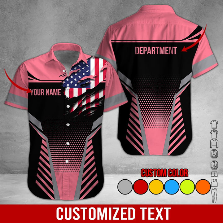 Personalized Name Workwear Style 3D All Over Printed Clothes DV946