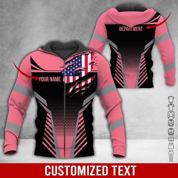 Personalized Name Workwear Style 3D All Over Printed Clothes DV946