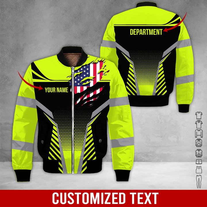 Personalized Name Workwear Style 3D All Over Printed Clothes DV946