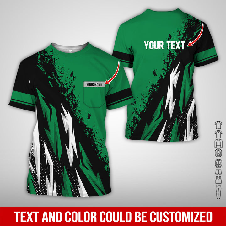 Pocket-Custom Text Uniform Full Colors All Over Printed Clothes TY566