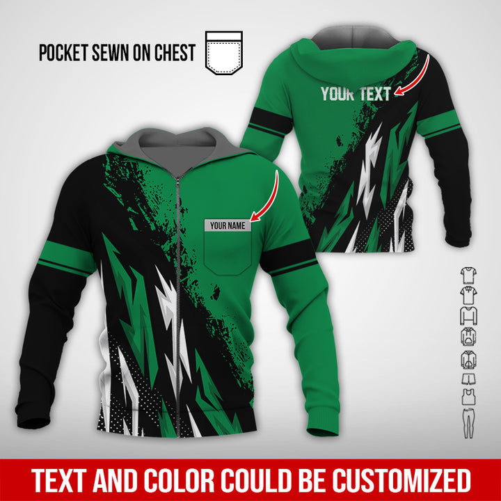 Pocket-Custom Text Uniform Full Colors All Over Printed Clothes TY566