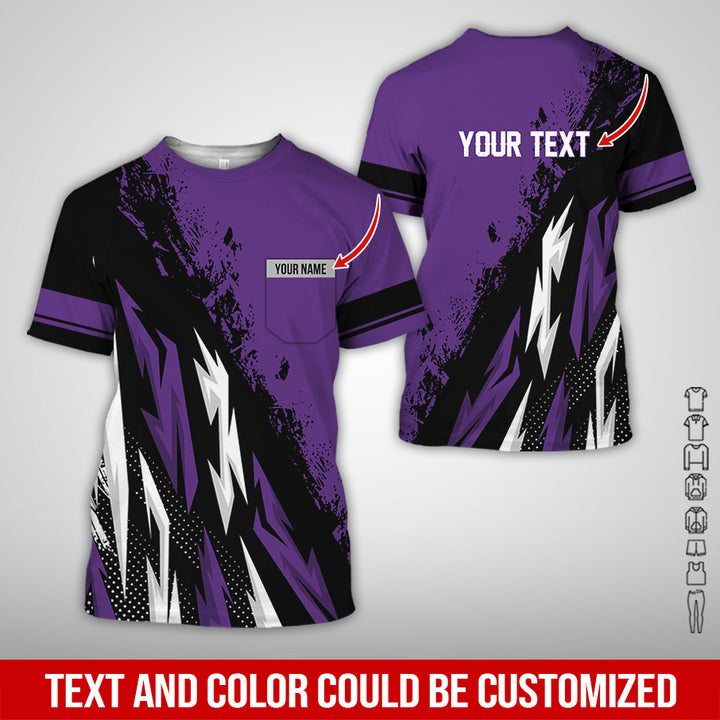 Pocket-Custom Text Uniform Full Colors All Over Printed Clothes TY566