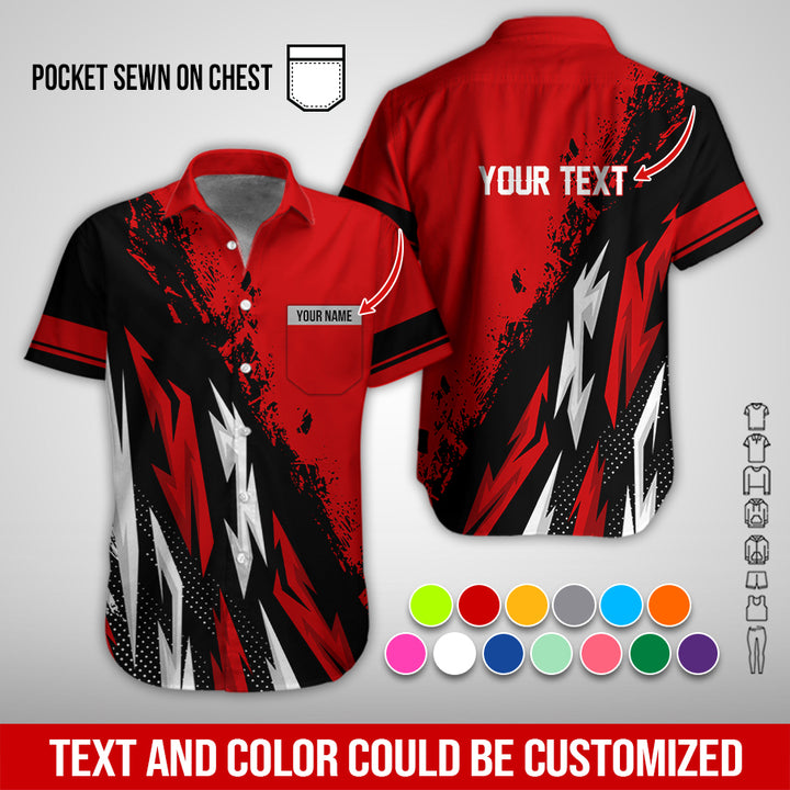 Pocket-Custom Text Uniform Full Colors All Over Printed Clothes TY566