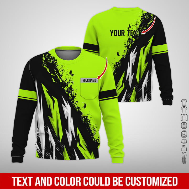 Pocket-Custom Text Uniform Full Colors All Over Printed Clothes TY566