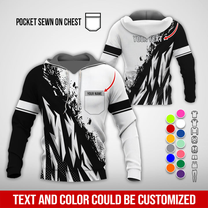 Pocket-Custom Text Uniform Full Colors All Over Printed Clothes TY566