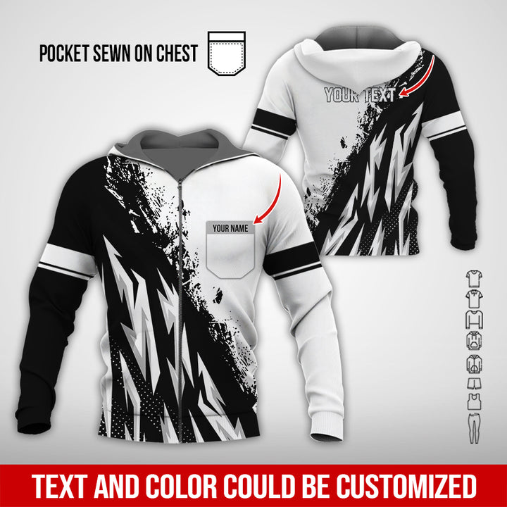 Pocket-Custom Text Uniform Full Colors All Over Printed Clothes TY566