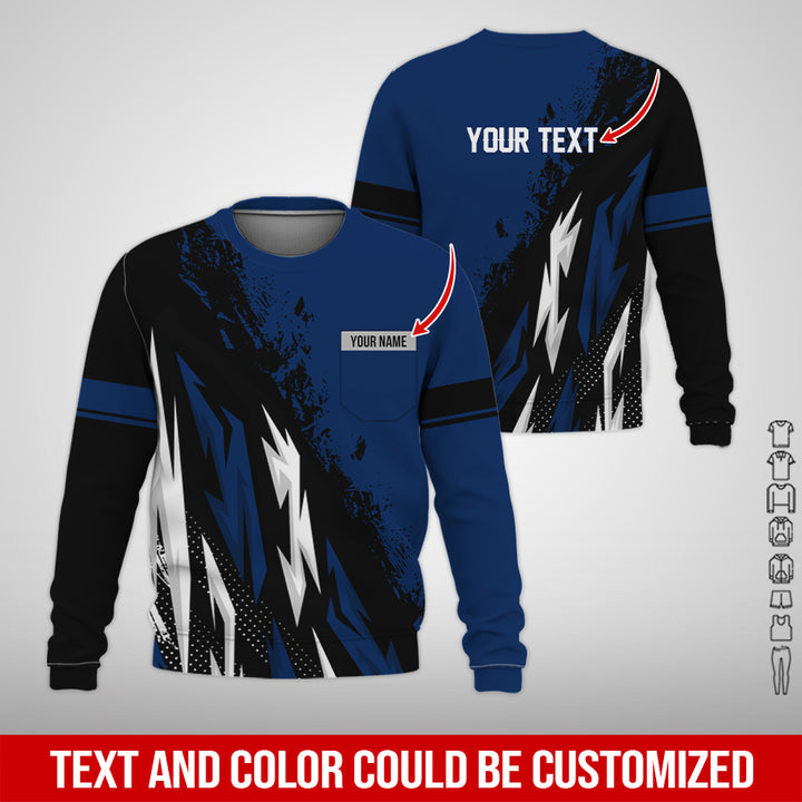 Pocket-Custom Text Uniform Full Colors All Over Printed Clothes TY566