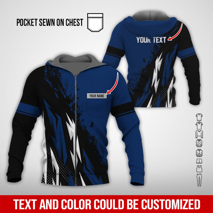 Pocket-Custom Text Uniform Full Colors All Over Printed Clothes TY566