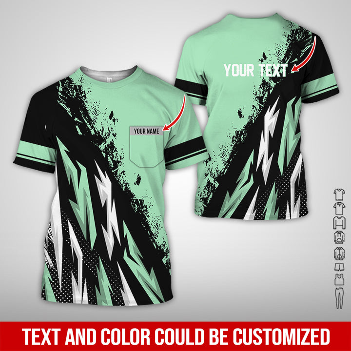 Pocket-Custom Text Uniform Full Colors All Over Printed Clothes TY566