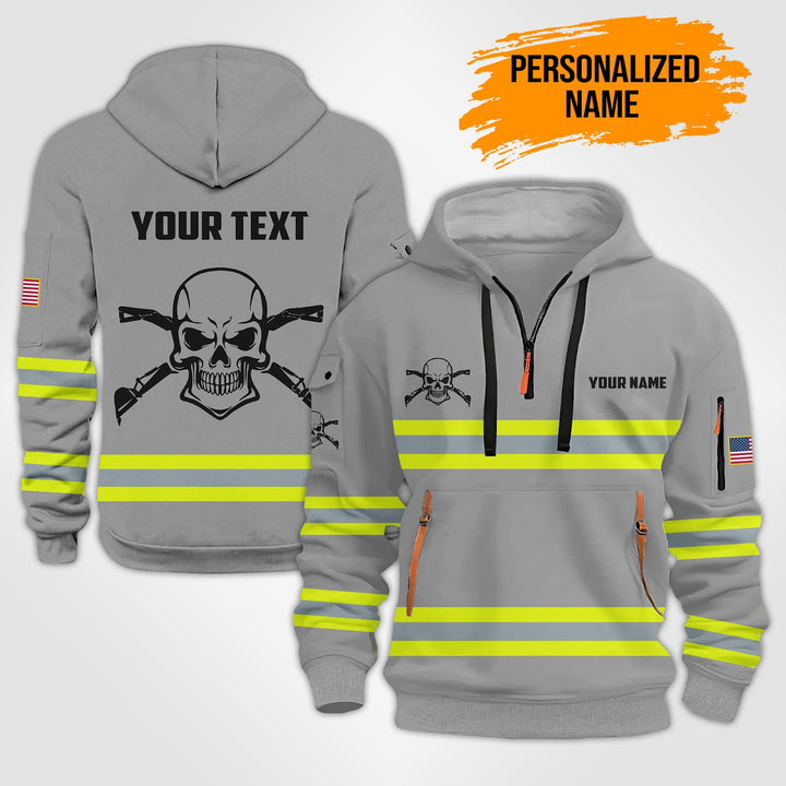 Love Heavy Equipment Uniform Style Top Gift Man? Quarter Zip Hoodie TZ752