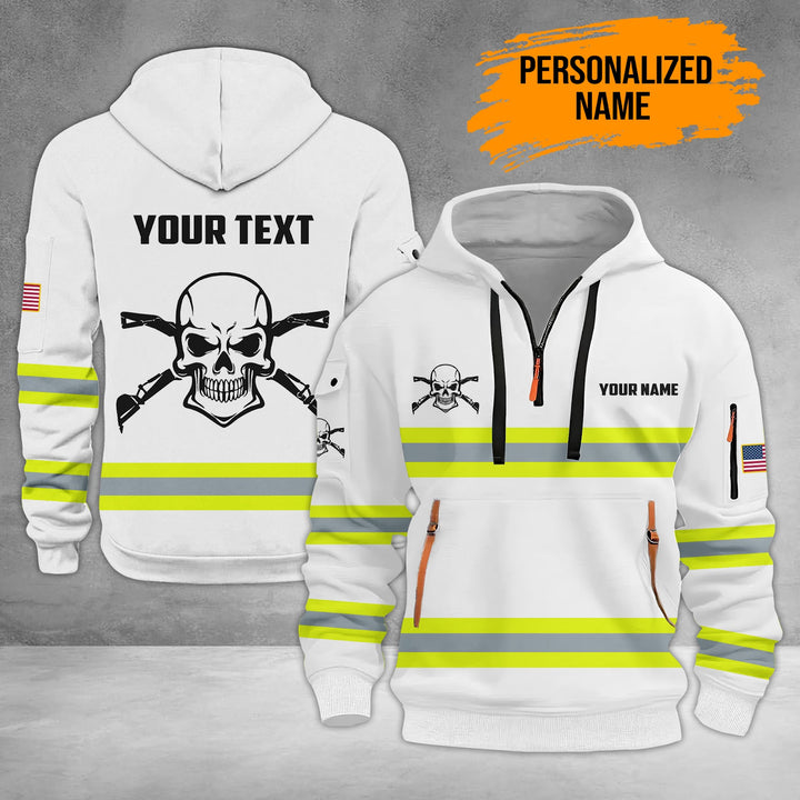 Love Heavy Equipment Uniform Style Top Gift Man? Quarter Zip Hoodie TZ752