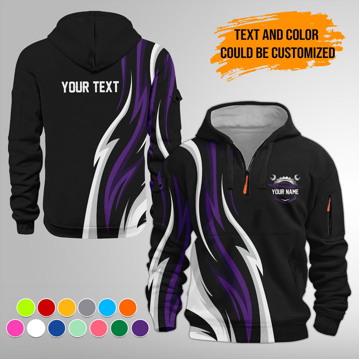 Custom Text Uniform Full Colors Sport Style Top Gift Man 3D Quarter Zip FY411