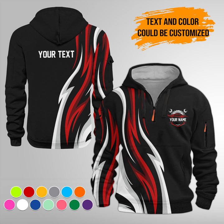 Custom Text Uniform Full Colors Sport Style Top Gift Man 3D Quarter Zip FY411