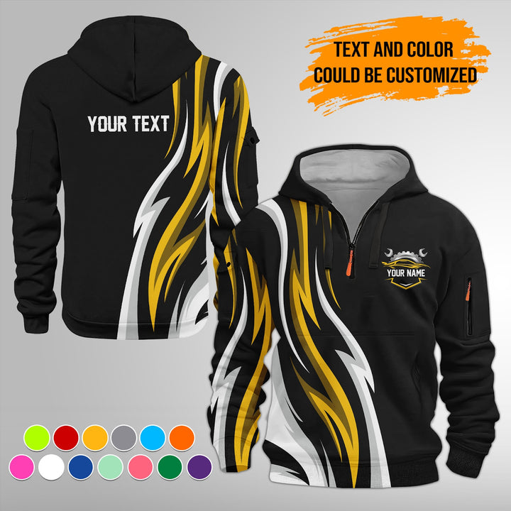 Custom Text Uniform Full Colors Sport Style Top Gift Man 3D Quarter Zip FY411