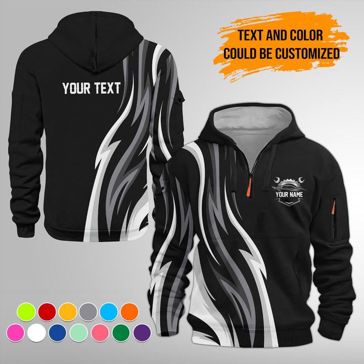 Custom Text Uniform Full Colors Sport Style Top Gift Man 3D Quarter Zip FY411