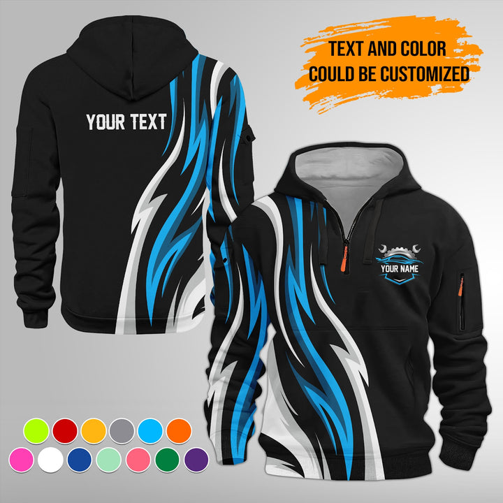 Custom Text Uniform Full Colors Sport Style Top Gift Man 3D Quarter Zip FY411