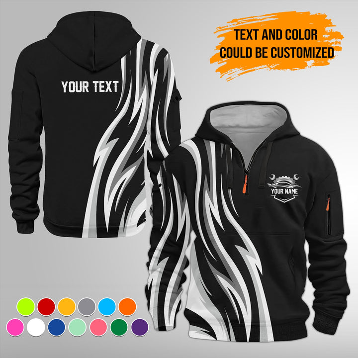 Custom Text Uniform Full Colors Sport Style Top Gift Man 3D Quarter Zip FY411