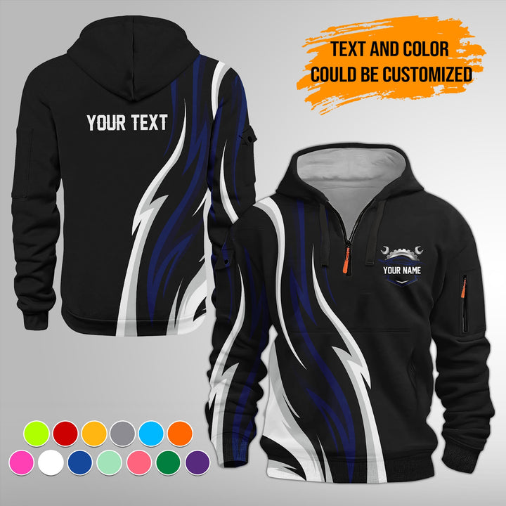 Custom Text Uniform Full Colors Sport Style Top Gift Man 3D Quarter Zip FY411