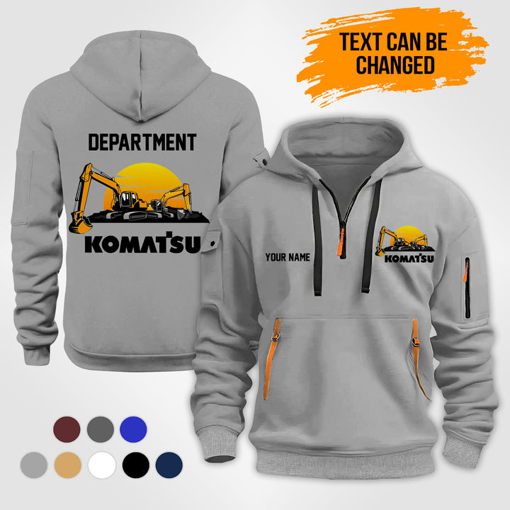Personalized Name Love Koma Hevy Equipment 2D Printed Quarter Zip Hoodie NB10