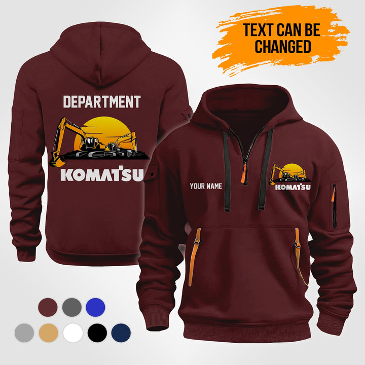 Personalized Name Love Koma Hevy Equipment 2D Printed Quarter Zip Hoodie NB10