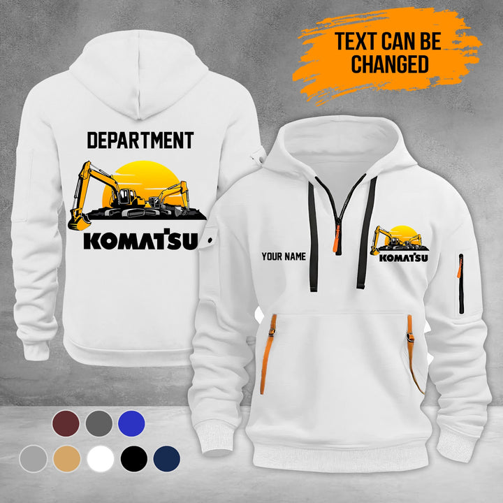 Personalized Name Love Koma Hevy Equipment 2D Printed Quarter Zip Hoodie NB10