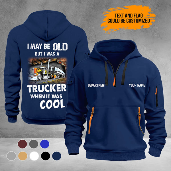 Trucker 2D Quarter Zip Hoodie PU734