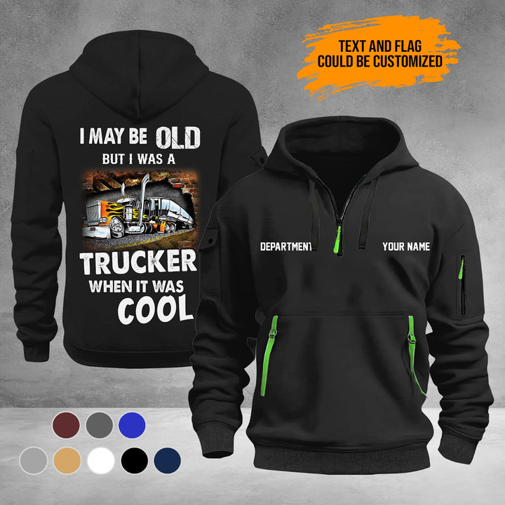 Trucker 2D Quarter Zip Hoodie PU734