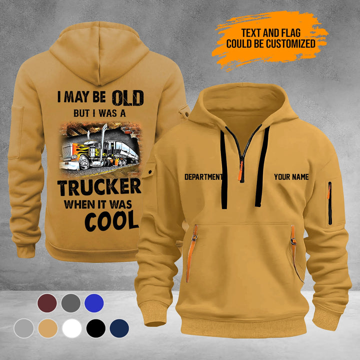 Trucker 2D Quarter Zip Hoodie PU734