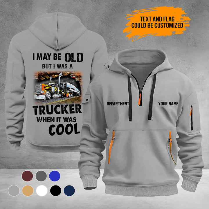 Trucker 2D Quarter Zip Hoodie PU734
