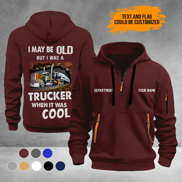 Trucker 2D Quarter Zip Hoodie PU734