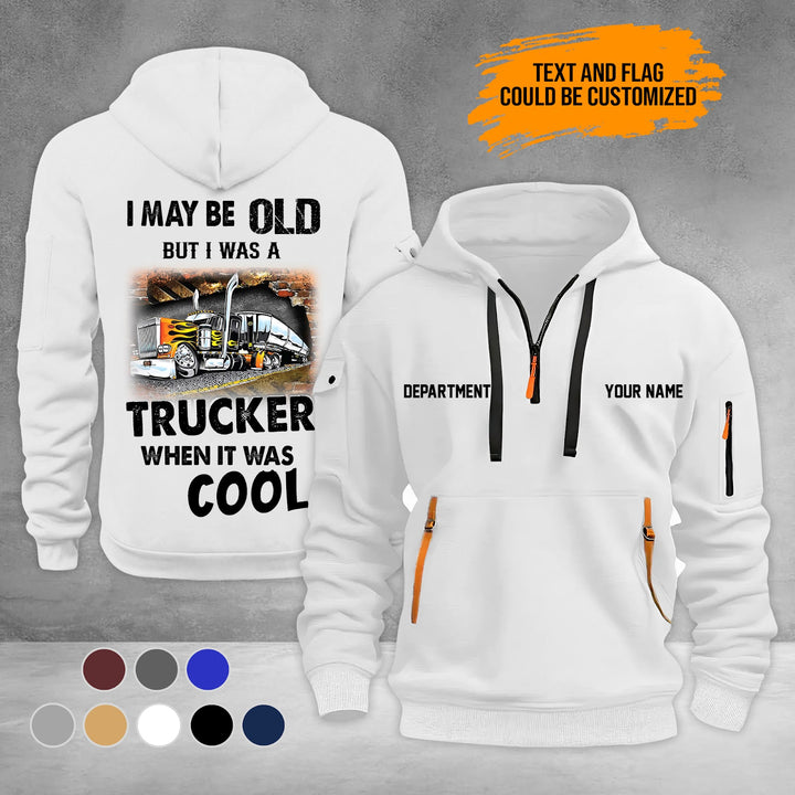 Trucker 2D Quarter Zip Hoodie PU734