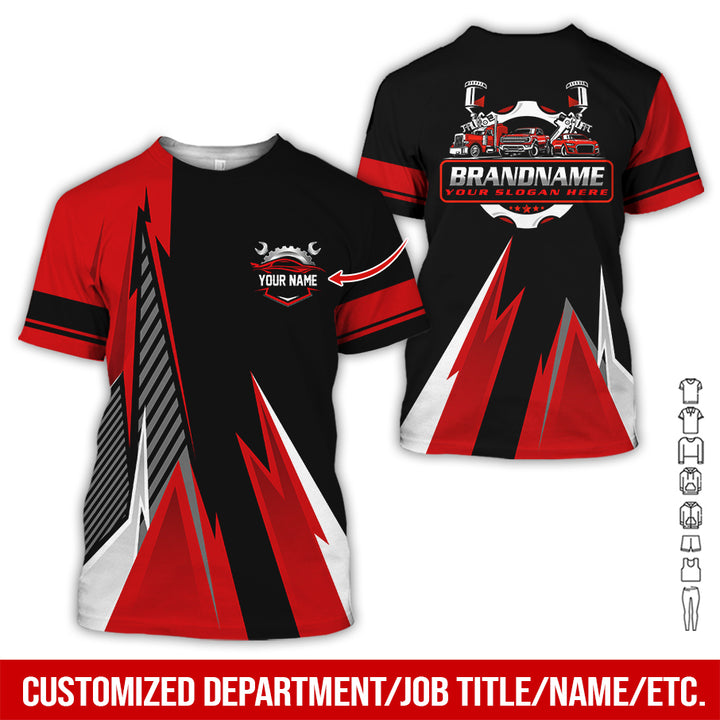 Personalized Name Auto Service All Over Printed Clothes RN211