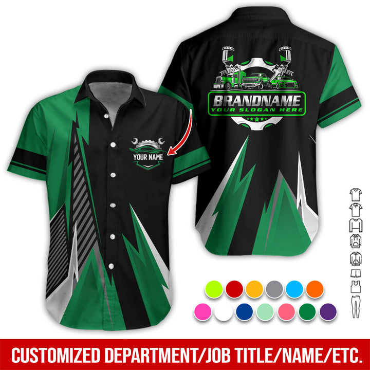 Personalized Name Auto Service All Over Printed Clothes RN211
