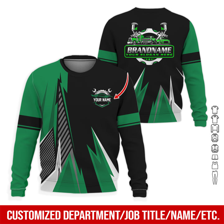 Personalized Name Auto Service All Over Printed Clothes RN211