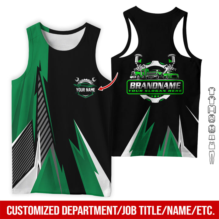 Personalized Name Auto Service All Over Printed Clothes RN211
