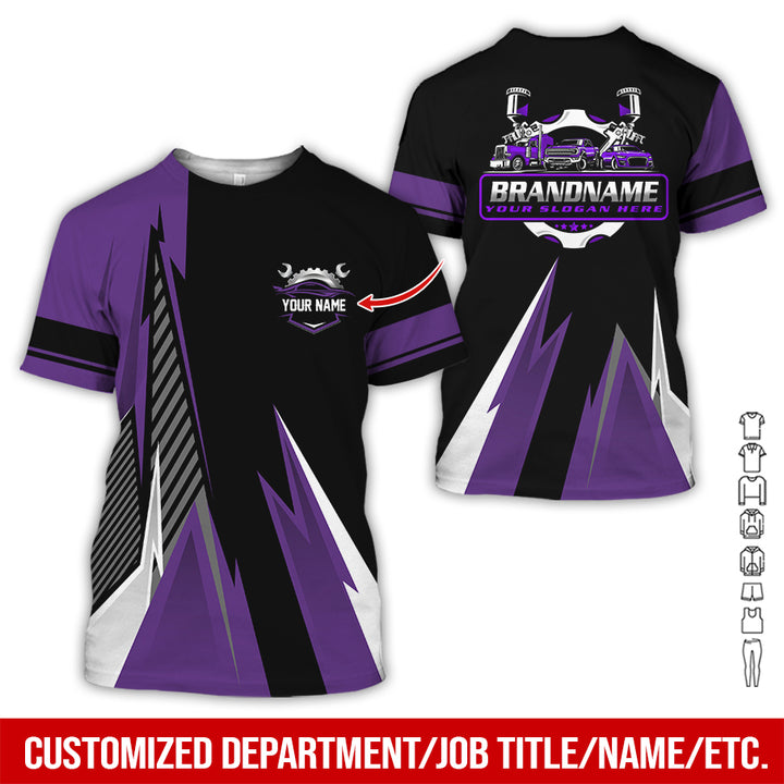 Personalized Name Auto Service All Over Printed Clothes RN211