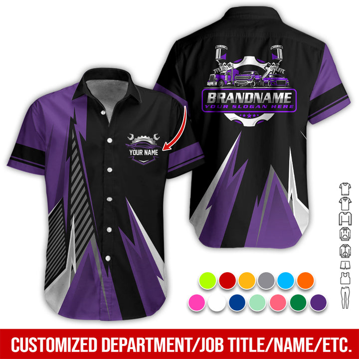 Personalized Name Auto Service All Over Printed Clothes RN211