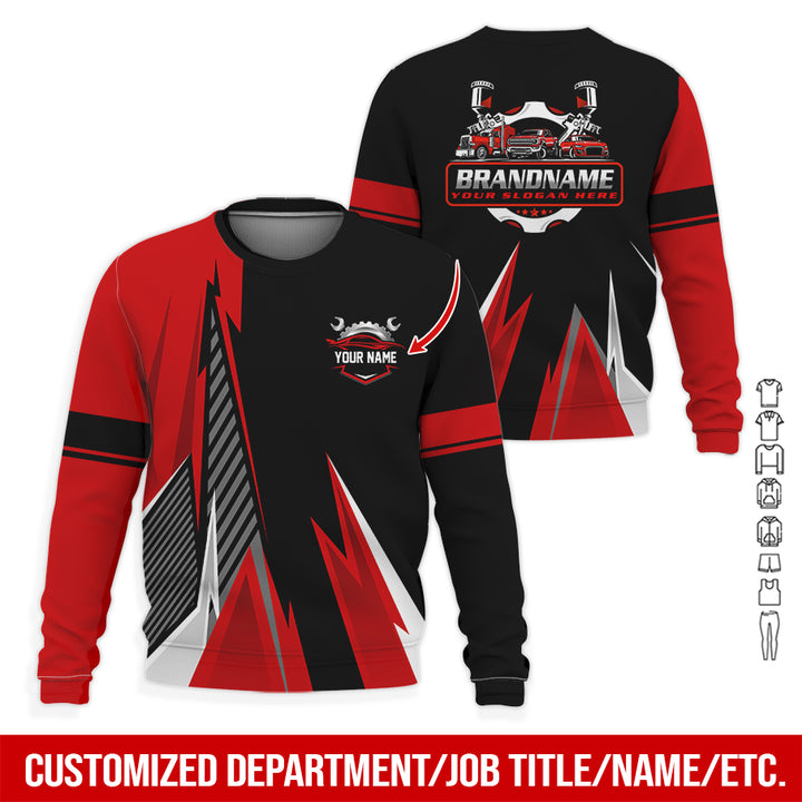 Personalized Name Auto Service All Over Printed Clothes RN211