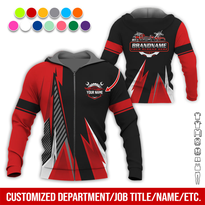 Personalized Name Auto Service All Over Printed Clothes RN211