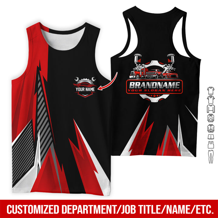 Personalized Name Auto Service All Over Printed Clothes RN211