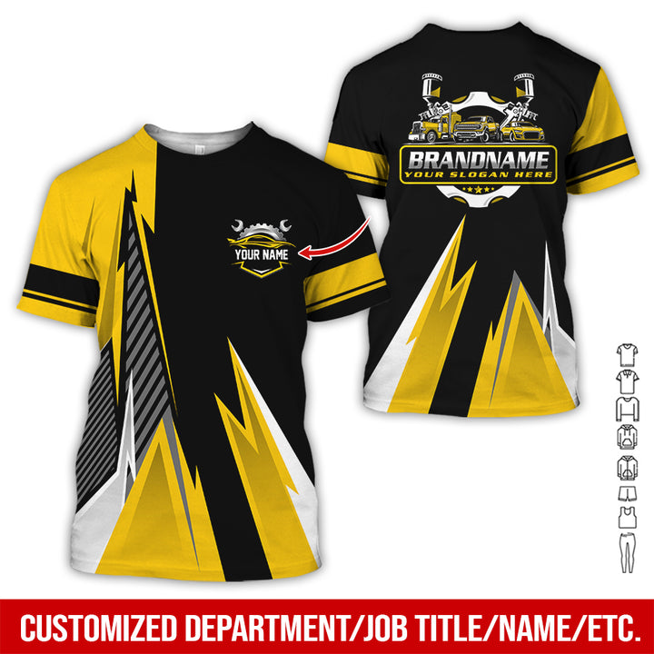 Personalized Name Auto Service All Over Printed Clothes RN211